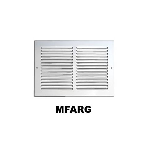 Metal-Fab Aluminum Return Air Grille 1/2 Spacing 8x8 White - MFARG88W