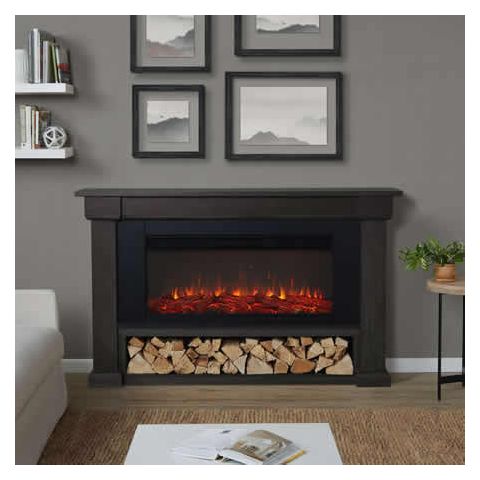 Real Flame Bristow Landscape Electric Fireplace in Weathered Wood - 4770E-WWD