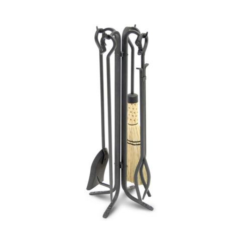 Pilgrim Forged Hearth Tool Set with Corn Broom - 18003CB