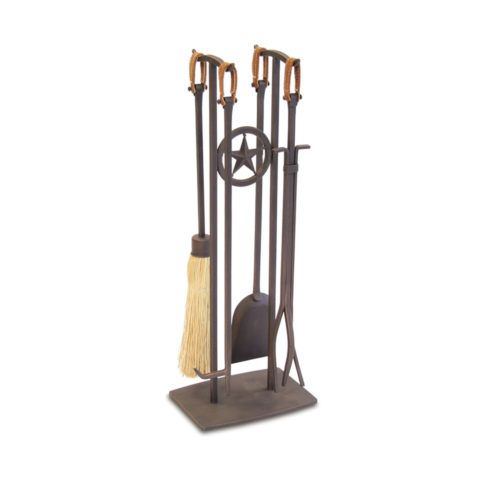 Pilgrim Western Star Tool Set - Distressed Bronze - Brown Suede Leather  - 18058