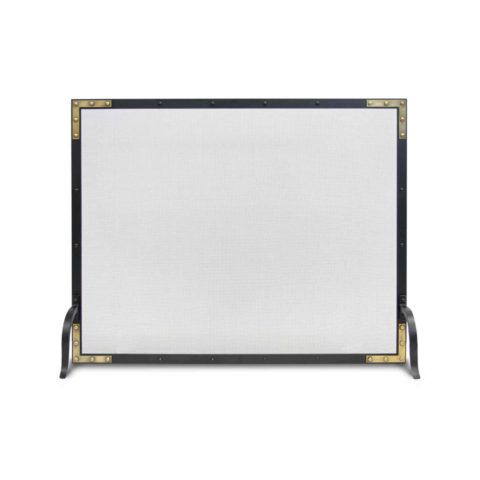 Pilgrim Refined Rivet Mesh Fireplace Screen - 18306