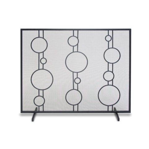 Pilgrim Luna Fireplace Screen - Black - 18313