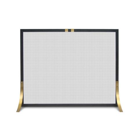 Pilgrim Valiant Mesh Fireplace Screen - Black - 18328