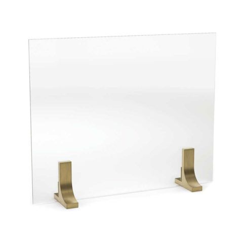 Pilgrim Dorset Glass Fireplace Screen - 18386BUBS