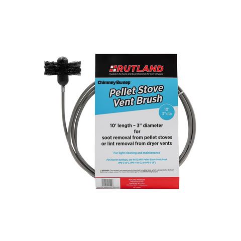 Rutland 3 Pellet Stove/Dryer Vent Brush - 10 ft - 17409