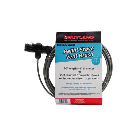 Rutland 4 Pellet Stove/Dryer Vent Brush - 20 ft - 17420