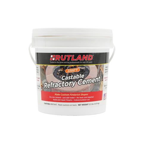 Rutland CASTABLE REFRACTORY CEMENT - Tub - 12.5 lbs - 600