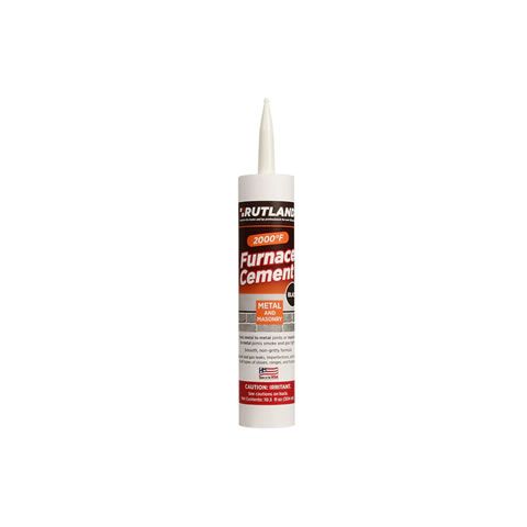 Rutland BLACK FURNACE CEMENT - Cartridge - 10.3 fl oz - 64C