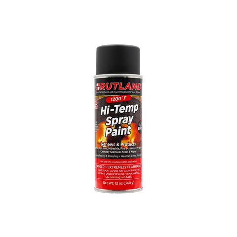 Rutland 1200 degrees F HI-TEMP PAINT (Spray On) - 12 fl oz - 80