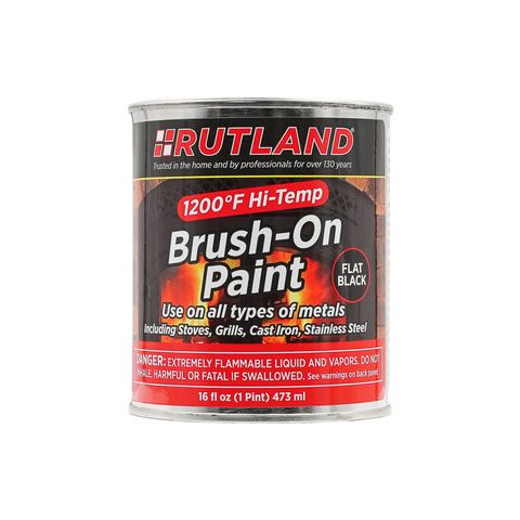 Rutland 1200 degrees F HI-TEMP PAINT (Brush On) - 16 fl oz - 81