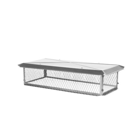 HY-C BigTop 14 x 34 Stainless Steel Multi-Flue Chimney Cap - 10 Height - BT1434K-10W
