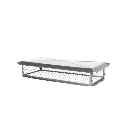 HY-C BigTop 17 x 53 Stainless Steel Multi-Flue Chimney Cap - 8 Height - BT1753K