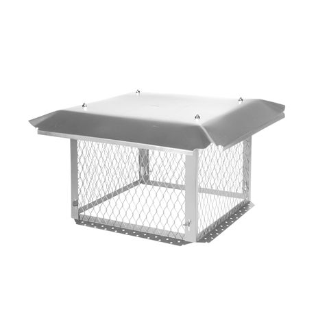 HY-C BigTop 14 x 14 Stainless Steel Multi-Flue Chimney Cap - 14 Height - BT1414K-14W