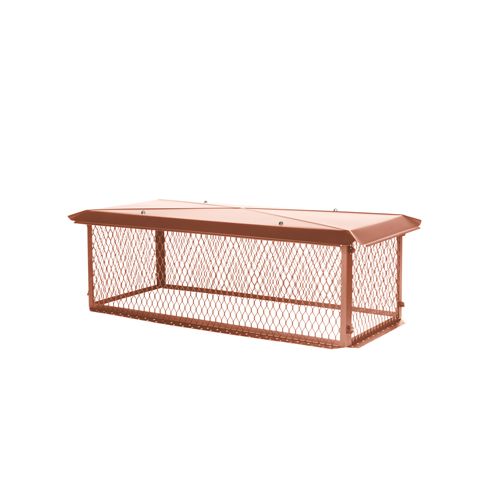 HY-C BigTop 17 x 41 Copper Multi-Flue Chimney Cap - 14 Height - CBT1741K-14W