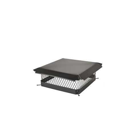 Draft King 20 x 20 Bolt-On Single Flue Chimney Cap - Black Galvanized Steel - CBO2020