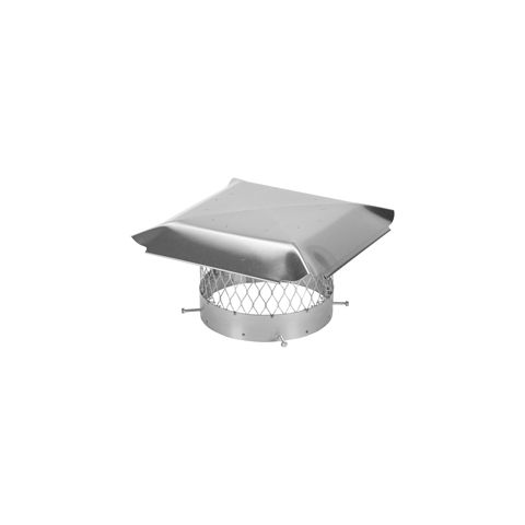 Draft King 10 Round Bolt-On Single Flue Stainless Steel Chimney Cap - SS10U