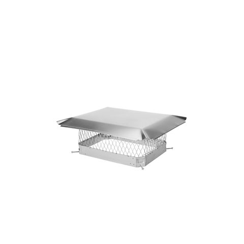 Draft King 13 x 18 Bolt-On Single Flue Stainless Steel Chimney Cap - SS1318U