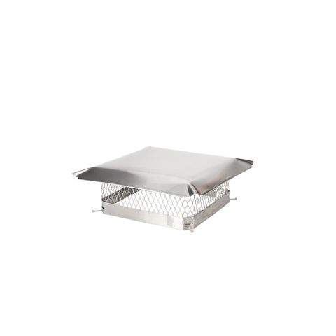 Draft King 18 x 18 Bolt-On Single Flue Stainless Steel Chimney Cap - SS1818U