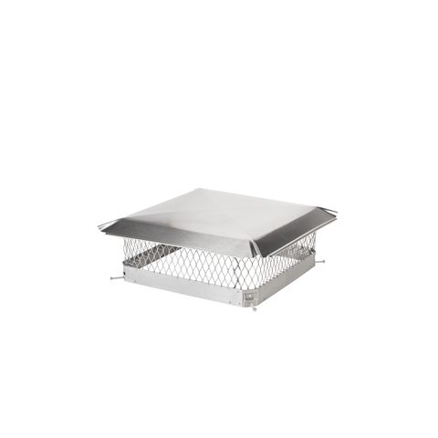 Draft King 20 x 20 Bolt-On Single Flue Stainless Steel Chimney Cap - SS2020U