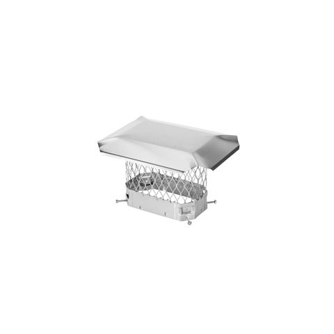 Draft King 5 x 9 Bolt-On Single Flue Stainless Steel Chimney Cap - SS59U