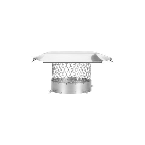 Draft King 8 Round Bolt-On Single Flue Stainless Steel Chimney Cap - SS8U