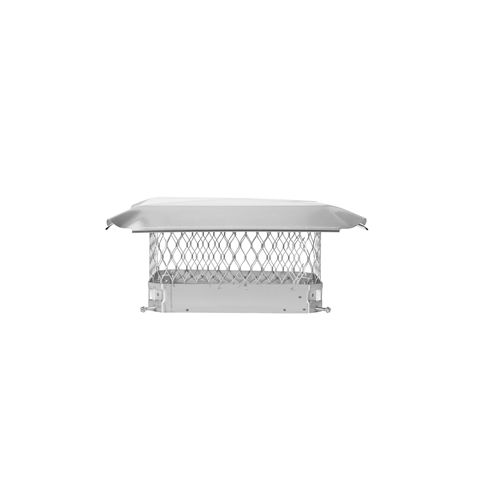 Draft King 9 x 13 Bolt-On Single Flue Stainless Steel Chimney Cap - SS913U