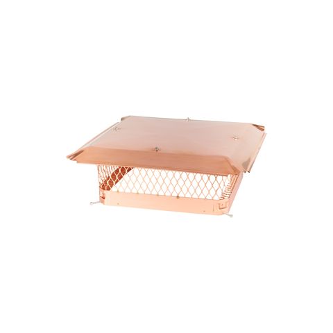 Draft King 18 x 18 Bolt-On Single Flue Chimney Cap - Copper - CP1818