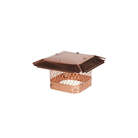 Draft King 9 x 9 Bolt-On Single Flue Chimney Cap - Copper - CP99
