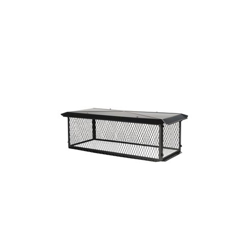 HY-C BigTop 10 x 14 Black Galvanized Multi-Flue Chimney Cap - 14 Height - BBT1014K-14W