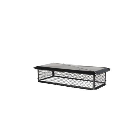 HY-C BigTop 13 x 19 Black Galvanized Multi-Flue Chimney Cap - 10 Height - BBT1319K-10W