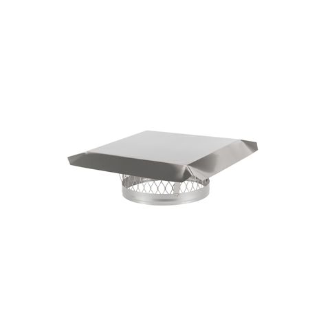 HY-C 11 Round Clamp-On Single Flue Liner Chimney Cap - Stainless Steel - LC11