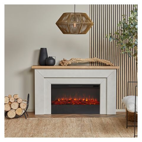 Real Flame Malie 68 Landscape Electric Fireplace in Venetian Gray - 13057E-VGY
