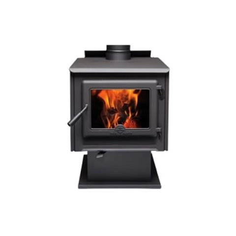 True North TN25C Wood Stove with Pedestal - Metalic Black - TN31010017