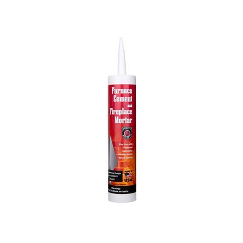 Meecos Red Devil Furnace Cement / Fireplace Mortar - Black - Cartridge - Part Number 120