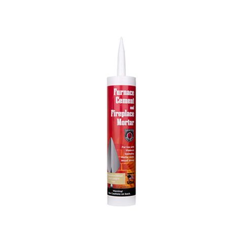 Meecos Red Devil Furnace Cement / Fireplace Mortar - Buff/Tan - Cartridge - Part Number 122