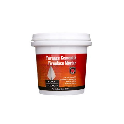 Meecos Red Devil Furnace Cement / Fireplace Mortar - Black - 1/2 Pint - Part Number 1332