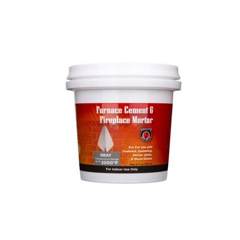Meecos Red Devil Furnace Cement / Fireplace Mortar - Gray - 1/2 Pint - Part Number 1352
