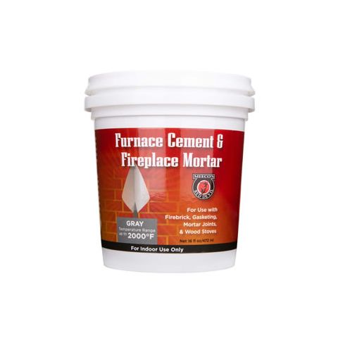 Meecos Red Devil Furnace Cement / Fireplace Mortar - Gray - Pint - Part Number 1353