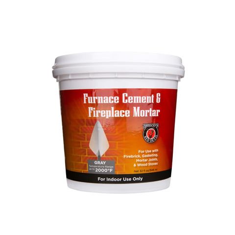 Meecos Red Devil Furnace Cement / Fireplace Mortar - Gray - Quart - Part Number 1354