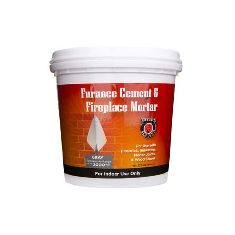 Meecos Red Devil Furnace Cement / Fireplace Mortar - Gray - 1/2 Gallon - Part Number 1355