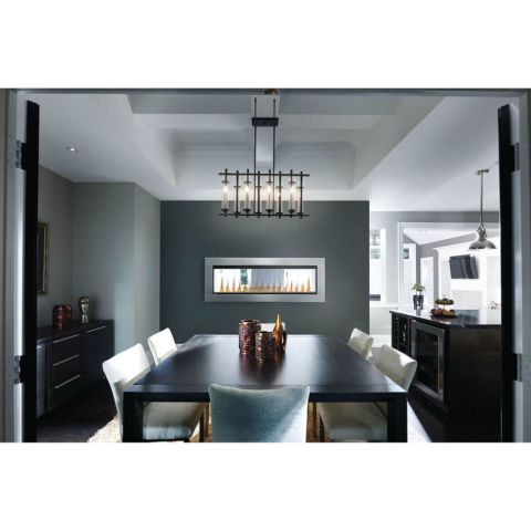 Napoleon CLEARion Elite See Through Electric Fireplace EFBD50HE installed