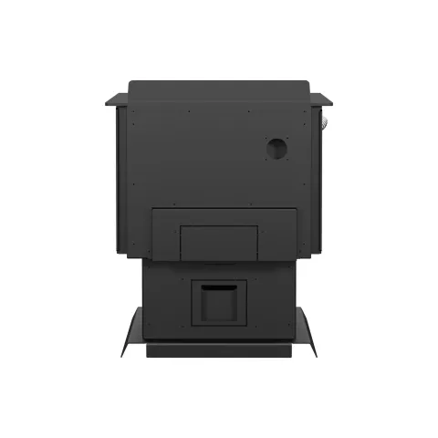 Drolet Savannah II Medium Wood Stove - DB03028 back view