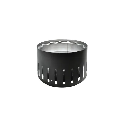 VORTEX VENTED STOVE ADAPTER DOUBLE WALL BLACK