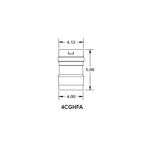 Metal-Fab Corr/Guard 4" D Thermal Solutions Adapter - Value - 4CGVHFA