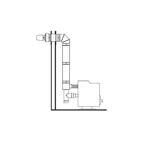 Selkirk 4x6 Direct-Temp For Pellet "Up and Out" Horizontal Termination Kit - 4DT-VPHKB
