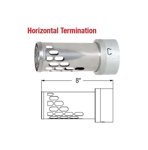 Selkirk 4 Ultimate Pellet Pipe Horiztonal Termination Cap - 824020 - 4UPP-HC