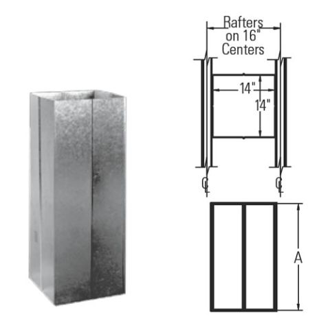 M&G DuraVent 6''-8'' DuraPlus Close Clearance Shield 5' - 9980C // 6DP-CCS60