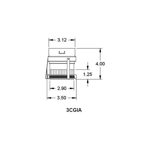 Metal-Fab Corr/Guard 3" D Inside Collar Adapter - 3CGIA