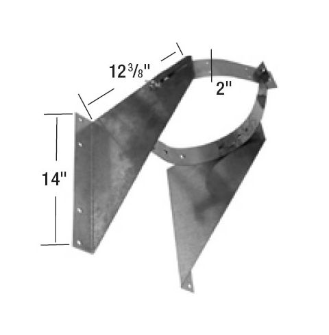 Selkirk MetalBest 5" - 8" Ultra-Temp Universal Wall/Resup Assy UWRSA