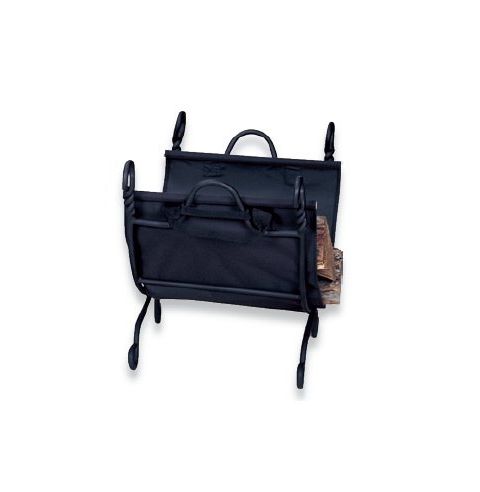 Uniflame Ring Swirl Black Log Rack with Canvas Carrier - W-1125